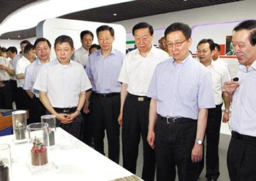 国家副主席，原中央政治局常委， 时任上海市委书记韩正考察6163银河科技